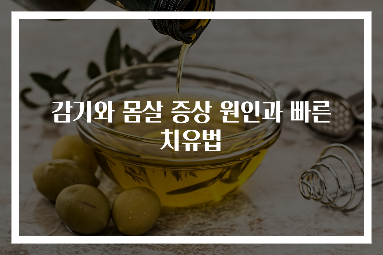 감기와 몸살 증상 원인과 빠른 치유법