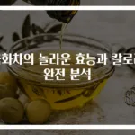 국화차의 놀라운 효능과 칼로리 완전 분석