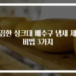 깔끔한 싱크대 배수구 냄새 제거 비법 3가지