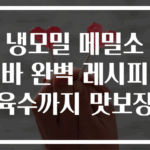 냉모밀 메밀소바 완벽 레시피 육수까지 맛보장