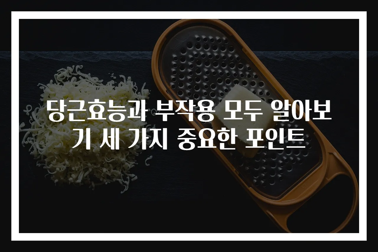 당근효능과 부작용 모두 알아보기 세 가지 중요한 포인트