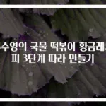 류수영의 국물 떡볶이 황금레시피 3단계 따라 만들기