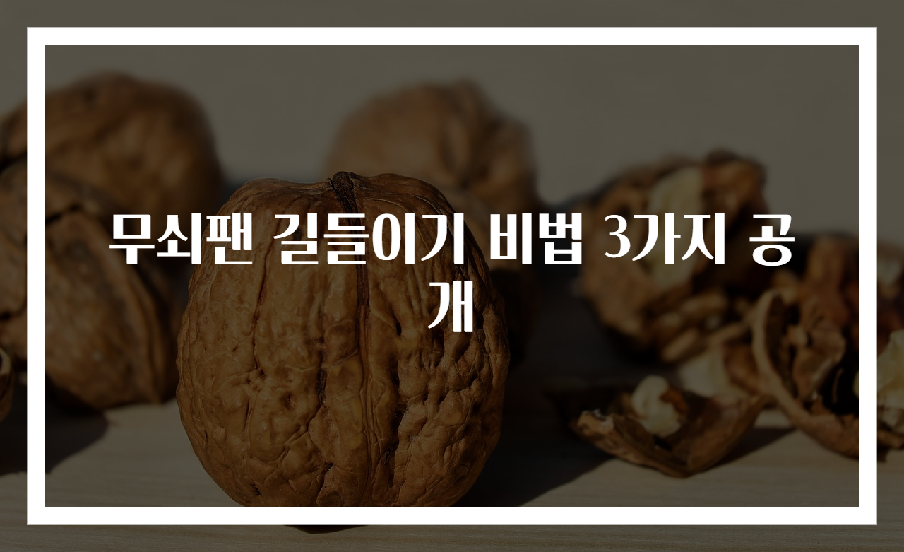 무쇠팬 길들이기 비법 3가지 공개