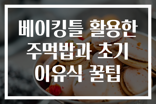 베이킹틀 활용한 주먹밥과 초기 이유식 꿀팁
