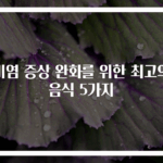 비염 증상 완화를 위한 최고의 음식 5가지