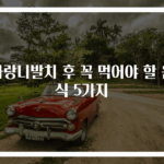 사랑니발치 후 꼭 먹어야 할 음식 5가지