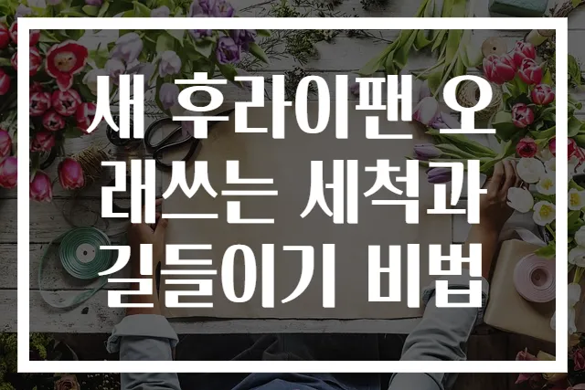 새 후라이팬 오래쓰는 세척과 길들이기 비법
