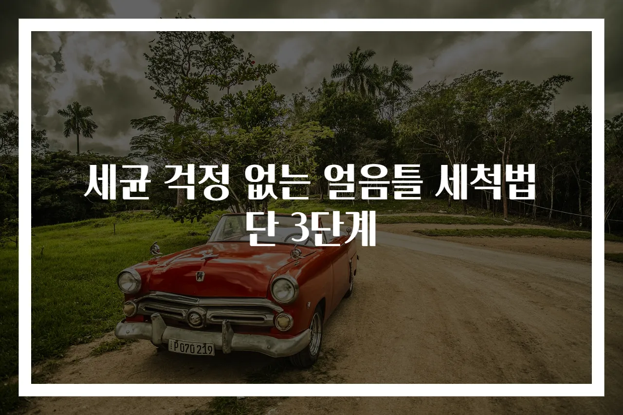 세균 걱정 없는 얼음틀 세척법 단 3단계