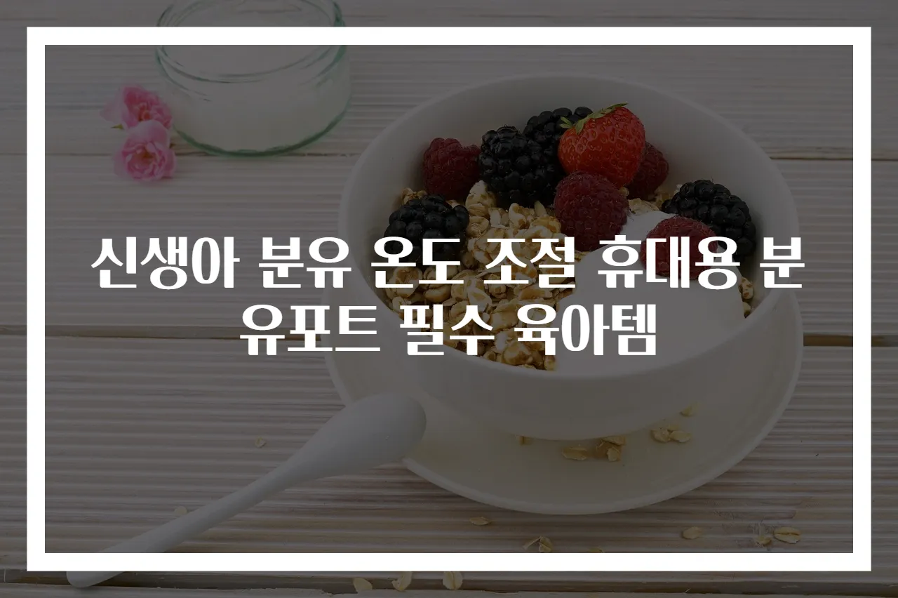 신생아 분유 온도 조절 휴대용 분유포트 필수 육아템