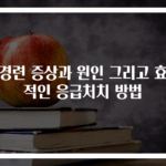 위경련 증상과 원인 그리고 효과적인 응급처치 방법