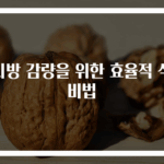 체지방 감량을 위한 효율적 식단 비법