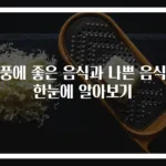 통풍에 좋은 음식과 나쁜 음식을 한눈에 알아보기