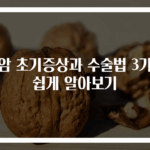 폐암 초기증상과 수술법 3가지 쉽게 알아보기