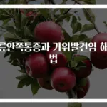 무릎안쪽통증과 거위발건염 해결법