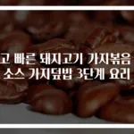 쉽고 빠른 돼지고기 가지볶음 굴소스 가지덮밥 3단계 요리