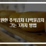 시원한 추석김치 나박물김치 담그는 3가지 방법