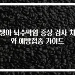 신생아 뇌수막염 증상 검사 치료와 예방접종 가이드