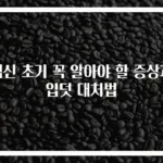 임신 초기 꼭 알아야 할 증상과 입덧 대처법