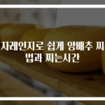 전자레인지로 쉽게 양배추 찌는법과 찌는시간