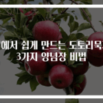 집에서 쉽게 만드는 도토리묵과 3가지 양념장 비법