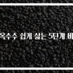 찰옥수수 쉽게 삶는 5단계 비법