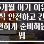 6개월 아기 이유식 안전하고 간편하게 준비하는 법