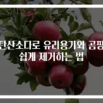 과탄산소다로 유리용기와 곰팡이 쉽게 제거하는 법