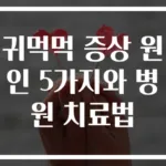 귀먹먹 증상 원인 5가지와 병원 치료법