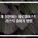 쉽게 실천하는 제로웨이스트 플라스틱 줄이기 방법