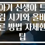아기 신생아 트림 시기와 올바른 방법 자세한 팁