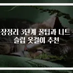 옷장정리 3단계 꿀팁과 니트 논슬립 옷걸이 추천
