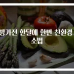 주방가전 한달에 한번 친환경 청소법