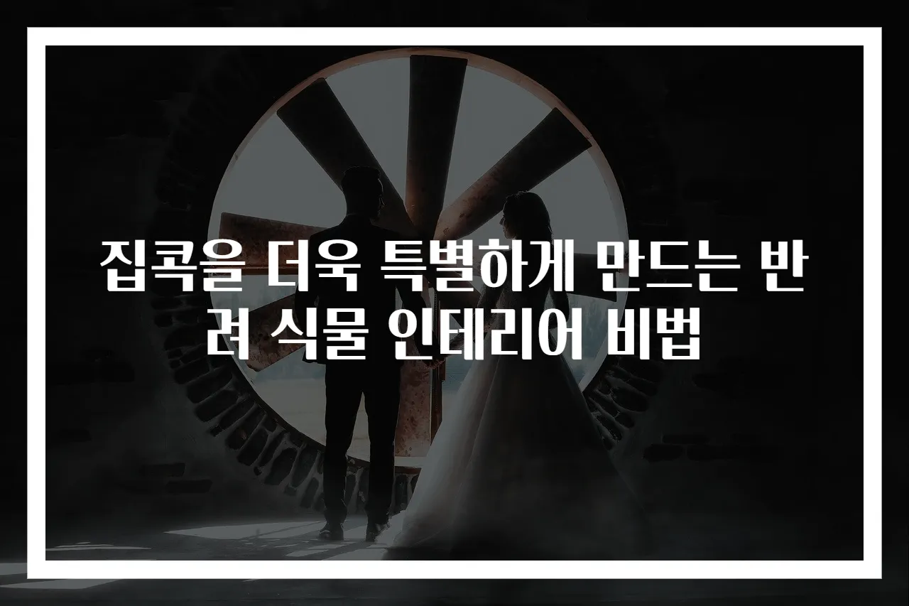 집콕을 더욱 특별하게 만드는 반려 식물 인테리어 비법