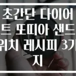 초간단 다이어트 또띠아 샌드위치 레시피 3가지
