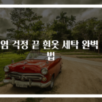 이염 걱정 끝 흰옷 세탁 완벽 비법